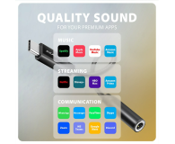 Axagon ADA-HC, USB-C - 3.5mm jack - Hi-Res DAC, 384kHz/32bit - 1353391 - zdjęcie 6